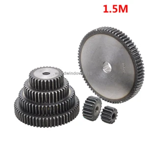 45# Steel Spur Gear 1.5M12T-60T Metal Mod 1.5 Pinion Gear 12-60 Denedre Moter Gear - Imagen 1 de 53