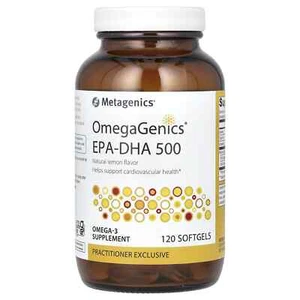 2 X Metagenics, OmegaGenics, EPA-DHA 500, Lemon , 120 Softgels - Picture 1 of 3