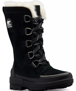 Sorel Tivoli IV Tall WP Women Black Waterproof Insulated Winter Snow Boot Size 6
