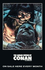 Marvel Comics "SAVAGE SWORD OF CONAN" 22 X 34 Inch Reproduction On Sale Poster