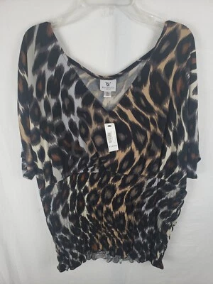NWT Worthington Leopard Print Synched Bottom Half Sz XL - Image 1 of 4