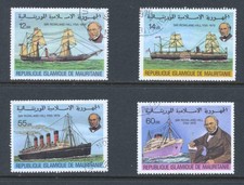 FRANCOBOLLI MAURITANIA 1979 NAVI DIVERSE