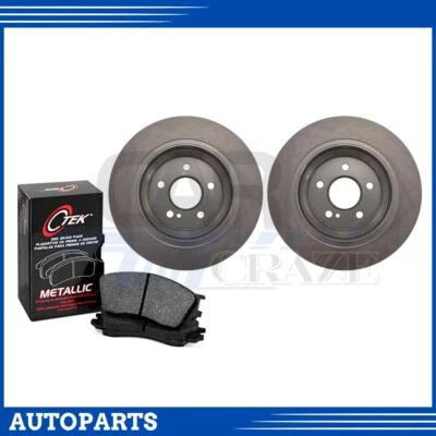 3PCS Rear Brake Rotors Brake Pads for Mercedes-Benz S550 5.5L RWD 2007-2009 - Image 1 of 4