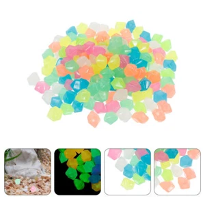100 Pcs Luminous Stone Fish Tank Decorations Rocks Aquarium Supplies - Picture 1 of 12