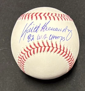 KEITH HERNANDEZ AUTOGRAPHED MLB BASEBALL CARDINALS 1982 WS CHAMPS INSCRIPTION - Picture 1 of 1