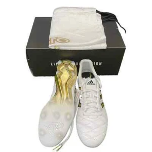adidas Toni Kroos 11 Pro FG Boots White Soccer Cleats Gold Logo Shoes Men 11UK - Picture 1 of 10
