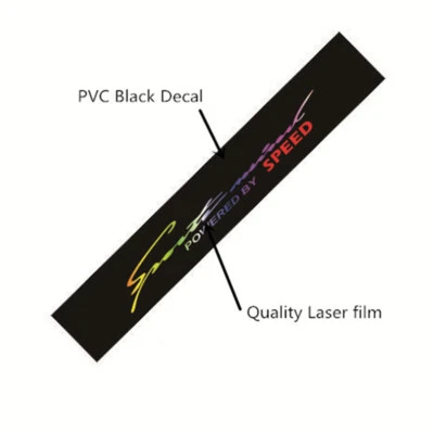 Car Front Rear Window Sticker Trim Reflective Decal Laser Colorful Waterproof - Image 1 of 4