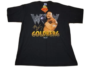 Goldberg XLarge Shirt 1998 Vintage VTG Tags Tultex Vintage Cotton WCW WWE WWF - Picture 1 of 10