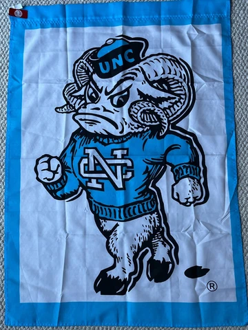 University of North Carolina Tar Heels Vintage NCE Flag 40" x 29" New w/ Tag Cover