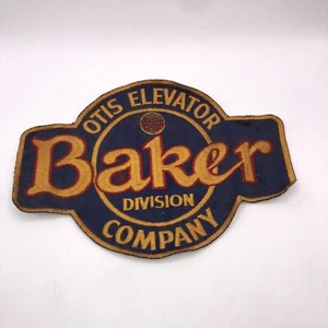 Vintage Large Otis Elevator Company Baker Division Jacket Back Patch 10” x 7” - Picture 1 of 5