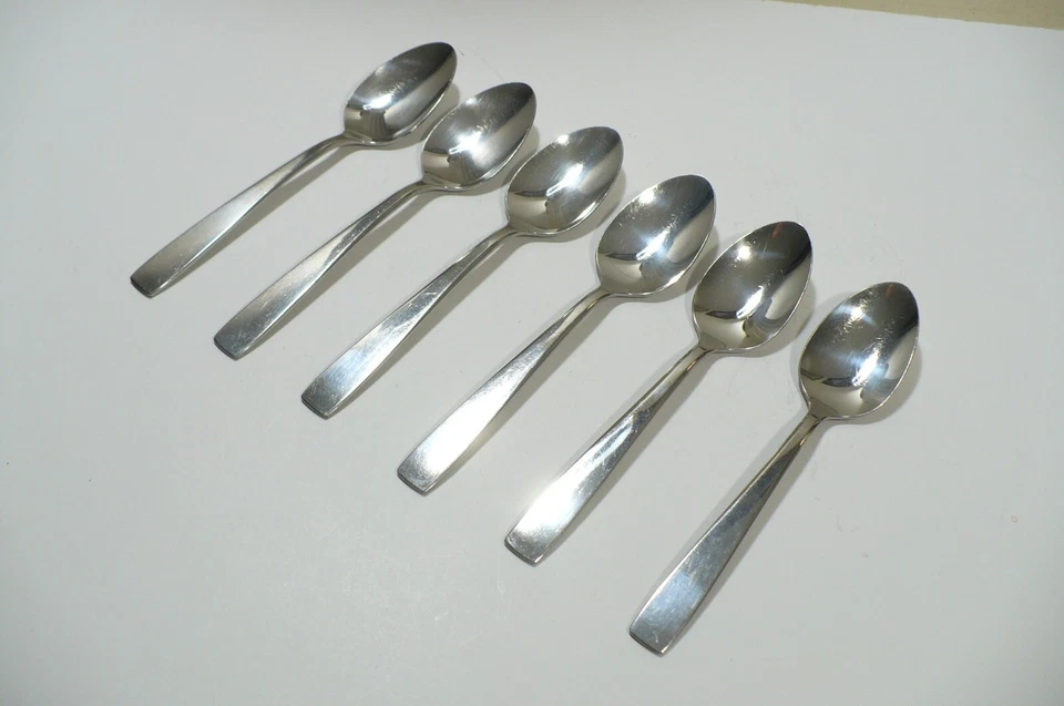 6 DUCHESS "DCS1" Teaspoons Stainless Silverware Flatware 6-1/8" long - Image 1 of 1