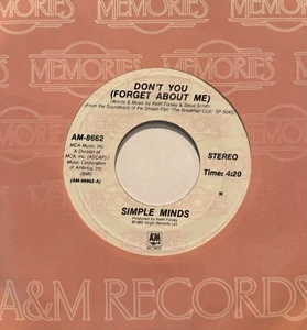 SIMPLE MINDS * 45 * Don't You (Forget About Me) / Alive & * UNPLAYED MINT * RI - Picture 1 of 1