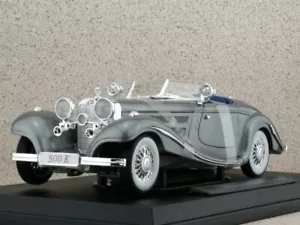 MB Mercedes Benz 500k Special Roadster - 1936 - greymetallic - Maisto 1:18 - Bild 1 von 2