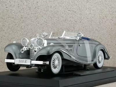 MB Mercedes Benz 500k Special Roadster - 1936 - greymetallic - Maisto 1:18 - Bild 1 von 2