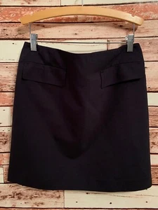 Falda lápiz corta para mujer Ann Taylor azul marino algodón. Talla 6. - Imagen 1 de 5