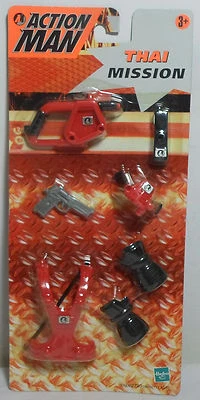 KIT DE ACESSÓRIOS HASBRO ACTION MAN 2000 MISSÃO TAILANDESA VERSÃO EUROPÉIA MOSC LACRADO - Imagem 1 de 4