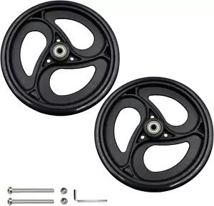 2 Pcs 8" Replacement Wheels for Rollator Walker Wheelchairs Walker Wheels Replac - Picture 1 of 12