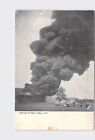 PPC Postcard NY New York Olean Burning Oil Tank Black And White Image