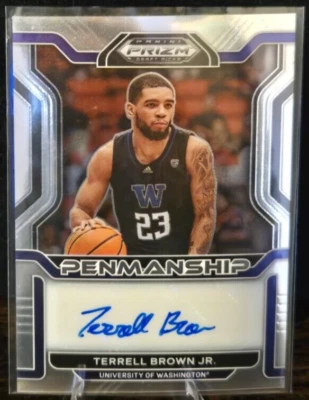 Panini Prizm - 2022 - Terrell Brown Jr. - #CP/TBJ Huskies - DP Auto - Card - Image 1 of 2
