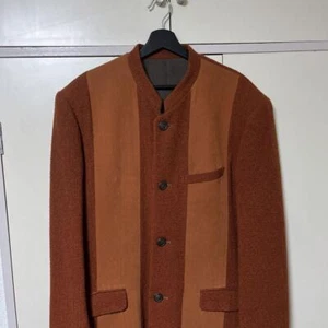 Used 1991AW Issey Miyake Vintage No-Collar Tailored Pile Twill Jacket - Picture 1 of 6