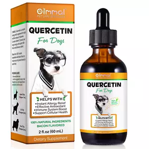Quercetin for Dogs Allergy Relief Immune Care Health Support Supplements Drops - Picture 1 of 12