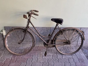 Bicicletta G. Ferrazzi Rara Con Freni A Bacchetta Vintage Da Restaurare - Foto 1 di 8