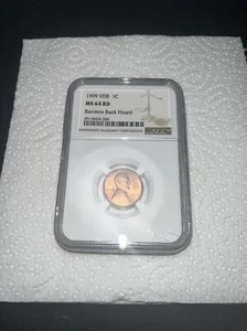 1909 VDB Lincoln Penny MS64RD NGC Certified - Picture 1 of 4
