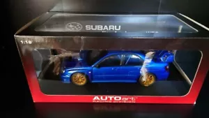 1/18 AUTOart SUbaru Impreza New Age Impreza WRC Blue w/ Box From Japan Model Car - Picture 1 of 5