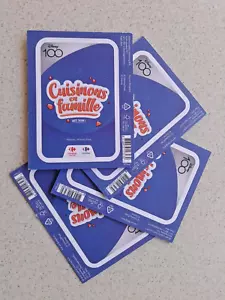 Four Unopened Cuisinous en Famille 2023 Disney cards Carrefour  A1703 - Picture 1 of 1
