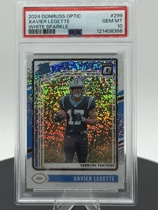 2024 Panini Donruss Optic White Sparkle #299 Xavier Legette (RC) - Picture 1 of 4