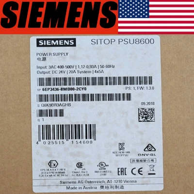 Brand New Siemens 6EP3 436-8MB00-2CY0 Free Ship 6EP3436-8MB00-2CY0 PLC 1PC US - Image 1 of 4