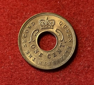 East Africa Cent 1956 H UNC Bronze Coin KM#35 T6861 - Image 1 of 2