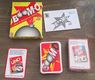 Boomo Boom-O Card Game Mattel 2000 Vtg Rare Makers of UNO New Sealed card 1 Deck - Image 1 of 4