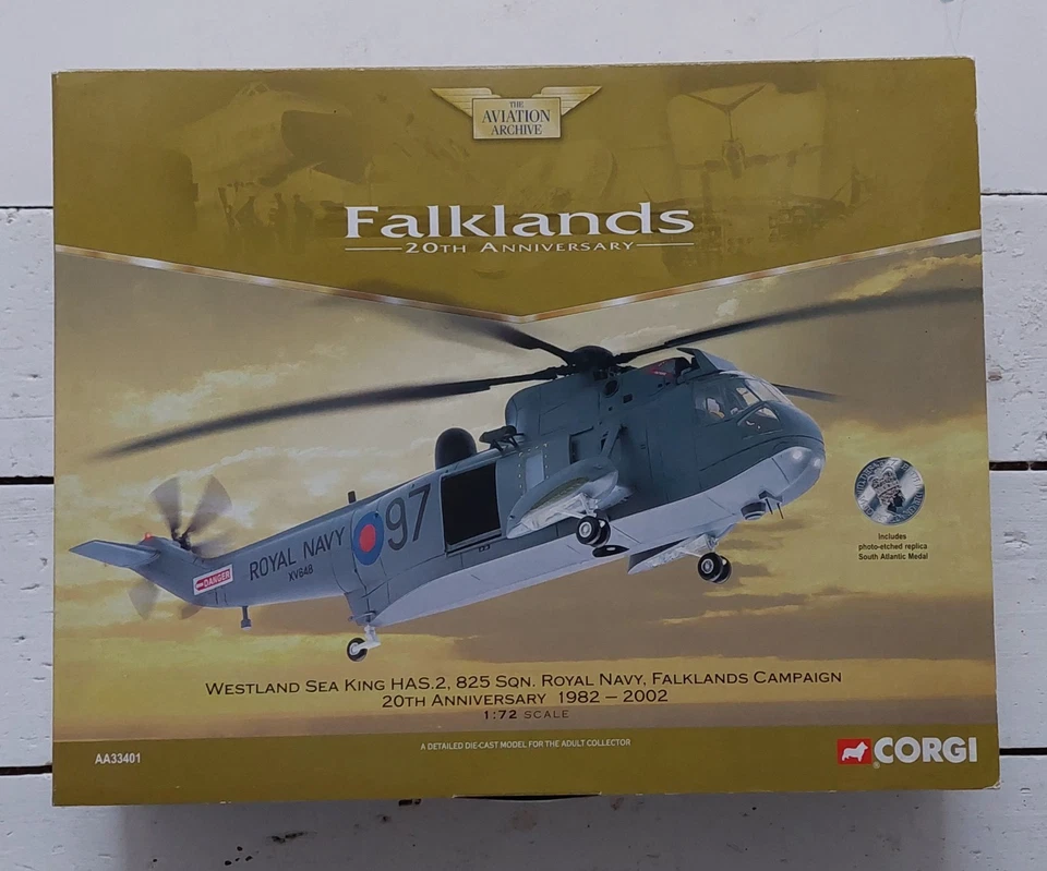 Corgi AA33401 Westland Sea King HAS.2, 825 Sqn, RN, Falklands Campaign - Image 1 of 4