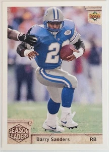 BARRY SANDERS "SEASON LEADERS" 1992 UPPER DECK - Bild 1 von 1