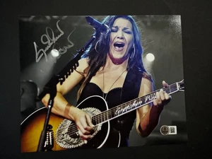Gretchen Wilson ¡Lo último! Guitarra sexy autografiada firmada foto 8x10 Beckett BAS certificado de autenticidad - Imagen 1 de 1