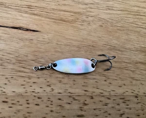 Luhr Jensen Krocodile Spoon (1 3/8” & 1/4oz.) RARE Wonderbread Color-NICE - Picture 1 of 4