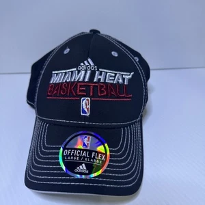 Miami Heat Basketball Adidas Erwachsene Flex Fit schwarz FitMax70 L/XL - NEU - Bild 1 von 12