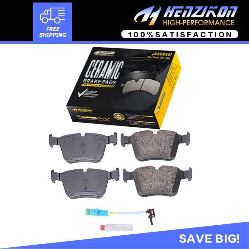 Pastillas de freno traseras de cerámica para Mercedes-Benz C300 C350e C400 2015 2016 2017-2021 Foto 1 de 4