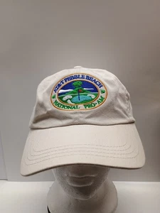 Vintage 80er 90er AT&T Pebble Beach National Pro-Am bestickt weiß USA Mütze Vintage - Bild 1 von 8