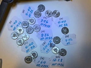 LINCOLN GAGE -9 SETS- 1 SINGLE -THREAD RING GAGES - ASSORTED SIZES - Picture 1 of 5