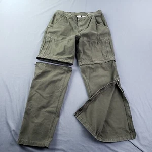 Sorel Pants Mens 36 Green Convertible Hiking Camping Outdoors Fishing Canvas - Picture 1 of 13