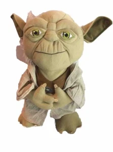 STAR WARS "YODA" 15" TALKING Plush Doll 6 Sayings - Picture 1 of 3