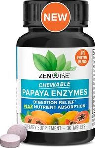Zenwise Health Papaya Digestive Enzymes with Bromelain for Digestive...01/26 - Picture 1 of 5