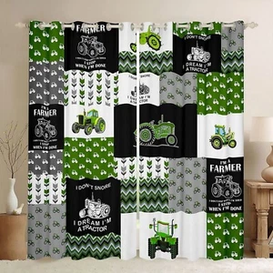 Feelyou Tractor Curtains Cartoon Farm Tractor 30%-50% Blackout Curtain for Ki... - Picture 1 of 8