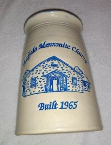 Vaso de gres Bujno Buffalo Mennonite Church Lewisburg PA 8" 2011 - Imagen 1 de 8