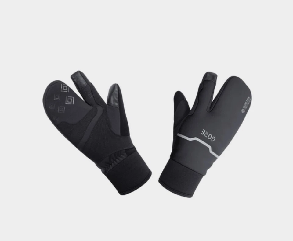 Gore Gore-tex Windstopper Infinium Thermo Split Gloves Black/neon Yellow 2xl