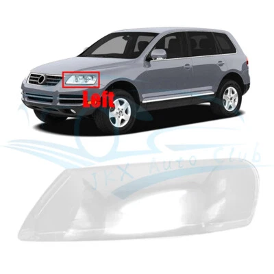 Carcasa de lente de faro lateral izquierdo para Volkswagen Touareg 2004-2007 + pegamento de sellado Foto 1 de 4