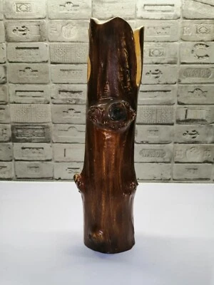 Jarrón de madera vintage URSS hecho a mano 1985 Foto 1 de 4