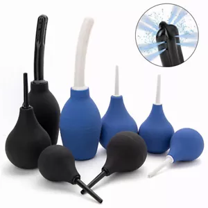 Anal Vaginal Bulb Douche Enema Rectal Colonic Irrigation Syringe Cleaner For Men - Picture 1 of 16